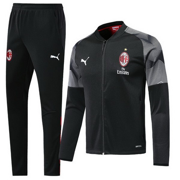 Survetement Football Milan 2018-19 Noir Gris